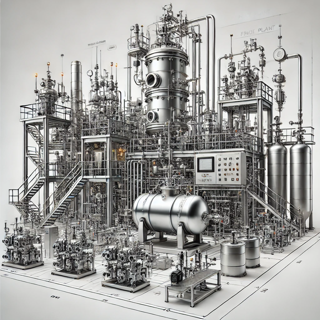 Exotic Metals. Reactors and Autoclaves, Process Vessel and Tanks, Hydrogenators, Pilot Plant Systems, Distillation Columns, Heat Exchangers and Condensers, and Large Size Pipe and Pipe Fittings.